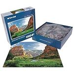 Enovoe 1000 Piece Puzzle - Zion National Park - Large, 27" x 20", Jigsaw Puzzles for Adults and Kids