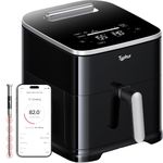 Typhur Sync 8QT Air Fryer with Built-in Wireless Thermometer, 9-in-1 Smart Airfryer with PFAS free Ceramic Nonstick Basket for Quick Easy Meals, Cooks 6lb Whole Chicken, Dishwasher Safe Parts