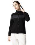 FYLTR Women's Casual Stand Collar Jacket With Cut and Sew Panel - Full Zip Closure | Side Pockets | Rib Hem & Cuff | Casual Winterwear For Women