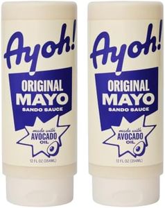 Ayoh Foods Sando Sauce – Original Mayo | Creamy Sandwich Sauce Now Made w/ Avocado Oil | Seed oil, Gluten-free, Non-GMO | Bold sauce for sandwiches, wraps & dips | Chef-crafted by Molly Baz | 12 oz - 2 bottles