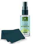 Lens Cleaner Anti Fog Spray for Glasses (2oz) + Microfiber Cloth(6"x7") | Glasses Cleaner Defogger for Eyeglasses, Swim Goggles, Ski Masks, Screens- Safe for AR Coated & All Lenses | Streak-Free