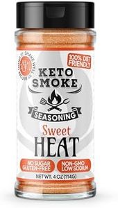 Keto Smoke Sweet Heat Seasoning, 4 oz, 100% Diet Friendly, No Sugar, Gluten-Free, Non-GMO, Low Sodium