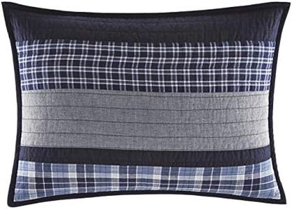 Nautica Adleson Quilted Sham, Standard, Blue/Grey