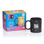 WOW! STUFF Fall Guys - Frenzy Heat Reveal Mug Thermal Pattern Change | Official Merchandise, Collectibles, Toys and Gifts | for Gaming Fans, Black