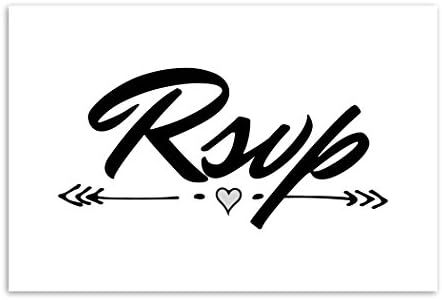 Home Advantage 4x6 Rsvp Postcards, Set of 50 Cards (White)