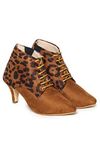 Picktoes Trendy Lepard Print Boots for Girls and Women (Tan, Numeric_3)