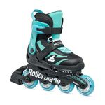 Rollerblade Microblade Children's Unisex Urban Inline Skates, Black/Light Blue, 33-36.5