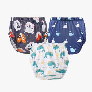 Crawl'in Reusable Adjustable Swim Diaper Combo – Pack of 3 Printed Underpants for Infant Boys & Girls | L | Color 3