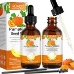Pumpkin Seed Oil for Hair Growth 2Pack, Organic Pumpkin Seed Oil, Pumpkin Oil for Hair, Eyebrow & Eyelash Growth, Skin Care, Pure Pumpkin Oil for Hair Growth (60mlX2)