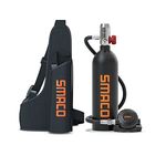 SMACO Scuba Tank Diving Gear for Diver Mini Scuba Tank Oxygen Cylinder with 15-20 Minutes Capability Diving Oxygen Underwater Breathing Device 1L Diving & Snorkeling Equipment