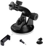 Yoogeer Car Suction Cup Windshield Mount Holder Bracket for Gopro Hero / SJCAM Insta360 DJI Osmo Sony Xiaoyi Action Camera/ iPhone 13 12 11 Pro Max X XS 8 7 6 Plus / Samsung Nokia LG Sony Xiaomi Huawei Cellphone