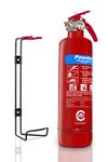 FSS UK Plus 1 KG ABC Dry Powder FIRE Extinguisher. Fully CE Marked. Ideal for Homes Kitchen Workplace Offices Cars Vans Vehicles Trucks Warehouses GARAGES