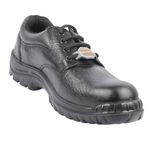 Hillson Argo Black Steel Toe ISI and CE Certified Protective Safety Footwear with 200J Toe Cap (Steel Toe, 9) Black