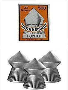 FFT MARKSMAN PELLETS .22 POINTED BULK BUY 50-500 (500)