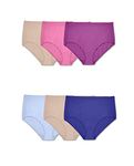 Fruit of the Loom Size Women's Plus Assorted Beyondsoft Brief Panties, 6 Pack, 9