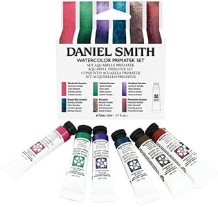 DANIEL SMITH Watercolor Set 5ml Tubes - Primatek Introductory Watercolor Set - 6 Tubes, 285610006, Blue, 0.17 Fl Oz (Pack of 6)