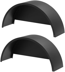 2 Pack Single Axle Trailer Fenders with Fenders Backs,Fits for 14”to 16” Wheels - 32” x 9” x 15” Trailer Fenders Replacement for Car Hauler Trailer,Cargo Trailer,Utility Trailer,Landscape Trailer