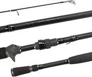 Cadence CR6B Baitcasting Rods Fast Action Fishing Rods Lightweight Portable Casting Rods with 30 Ton Carbon Exposed Blank Reel Seat Stainless Steel Guides with SiC Inserts Baitcast Rods(CR6-661B-MF)