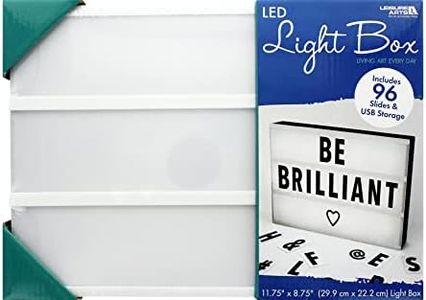 Leisure Arts Light Box Led 11.75"X8.75", Light Up Sign, Lightbox, Marquee Sign, Cinema Box Letters, Up Signs, Led Box, Board