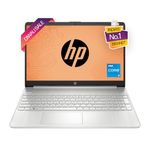 HP Laptop 15s, 12th Gen Intel Core i5-1235U, 15.6-inch (39.6 cm), FHD, 16GB DDR4, 512GB SSD, Intel Iris Xe Graphics, 720p HD Camera, Backlit KB, Thin & Light (Win 11, Silver, 1.69 kg), fy5009TU