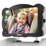 Shatterproof Baby Car Mirror for Backseat: Adjustable Car Seat Mirror for Baby Rear Facing Easy Install on Headrest - Stability Crystal Clear Wide View for Newborn Infants Toddlers