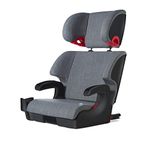 Clek Oobr High Back Booster Car Seat with Rigid Latch, Thunder (Crypton C-Zero Performance Fabric)