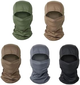 M.K ZIZZYPOP Breathable Full Face Mask with UV Protection - Motorcycle Balaclava for Outdoor Sports & Cold Weather Activities (US, Alpha, One Size, Standard, A-Multicolor)