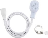 Pet Needs Pet Shower Sprayer for Bathtub Faucet Bathing Sink Dog Shower Head-White