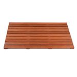 Organizedlife Bath Mat, Teak Wood, Large, 80x50cm, Non-slip Feet, Shower Stall Mat, Bathtub Mat, Swimming Pool Mat, Patio, Bathroom, Spa, Sauna Room