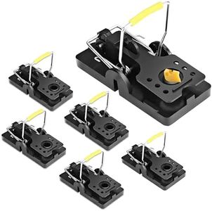ASPECTEK Piege a Souris - Réutilisable, 6 pièges à Rat Extérieur, nasse à Rat, tapetteà Souris Facile à Utiliser pour Une Solution Efficace et Durable Contre Les nuisibles dans Votre Maison ou Jardin