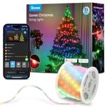 Govee Christmas String Lights, Halloween Decorations Indoor, 10M RGBIC Indoor Lights with 100 LED Lights, App Control with 99+ Dynamic Scene Modes, IP65 Waterproof, Sync with Music, Alexa Compability