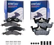 Detroit Axle - 4pc Brake Pads for Ford Expedition Lincoln Navigator 2007 2008 2009, 4 Front and Rear Ceramic Brake Pads Replacement