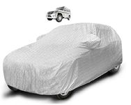 Auto Hub Mahindra Bolero Car Cover 100% Waterproof/Bolero Cover Water Proof/Bolero Car Cover/Car Cover Bolero Waterproof/Bolero Cover/Car Cover Bolero Car Cover (Metallic Silver, 1 Unit)