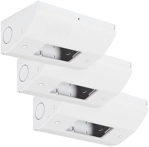 3 Pack Under Cabinet Outlet Box, Under Cabinet Outlets, Easy to Install, Reserved Knock-Out Holes, Solid Materials and Quality Finish, Hidden Outlets for Under-Cabinet, Fit GFCI Outlets