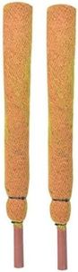 TrustBasket 3 Feet Coir Moss Stick/Coco Pole for Climbing Indoor & Outdoor Plants (Set of 2)| Green Grass Pole for HOUSING Plants, Creeper Support|Moss Stick