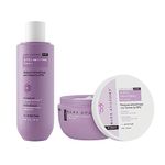 Bare Anatomy Ultra Smoothing Shampoo + Hair Mask Kit | Restores Smoothing & Texture by 27% | Carbohydrate Complex & Niacinamide | Dry & Frizzy Hair | Paraben & Sulphate Free | 250ml + 250g