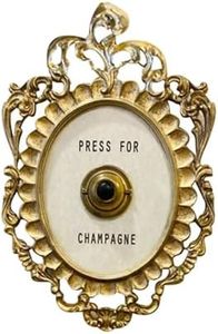 Press for Champagne Button, Ring Mini Press for Champagne Button, Press for Champagne Door Ring Bell, Champagne Themed Decor Wall Plaque Ornament Gift for Party Christmas Home Bedroom Hotel