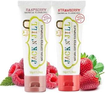Jack N' Jill Natural Toothpaste Raspberry & Strawberry 1.76oz (Pack of 2)