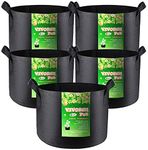 VIVOSUN 5-Pack 20 Gallons Grow Bags