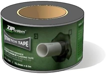 ZIP System Stretch Tape - Flexible Adhesive Flashing - Advanced Acrylic Adhesion - for Sealing Around Curves, Corners, Windows & Doors - Professional-Grade - Weather Protection - 3" x 20' Roll