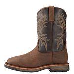 Ariat Men's Workhog Wide Square Toe H2O Work Boot, Bruin Brown, 11 D US