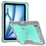 ProElite Cover for Apple iPad Air 11 inch 2024 & Air 10.9 5th/4th Gen, Rugged Shockproof Heavy Duty Back Case Cover for Apple iPad Air 11 inch M2 2024 with Apple Pencil Holder, Mint