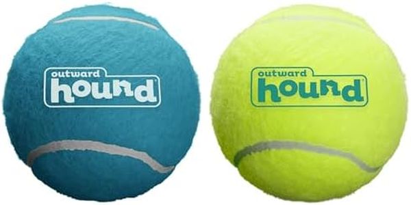 Outward Hound Squeaker Ballz Fetch Dog Toy, Large - 2 Pack
