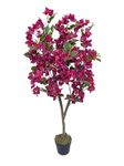 FOX & FERN Bougainvillea Artificial Plant with Pot | Elevate Any Corner of Your Home/Garden | Best for Gifting | Party, Wedding and Home Decor (Ht. 120CM)