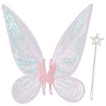 Fairy Wings for Adults,Butterfly Wings for Girls Women,Halloween Costume Sparkle Angel Wings Dress Up Party Favor