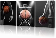 KAWAHONE -3 Pieces Basketball Art P