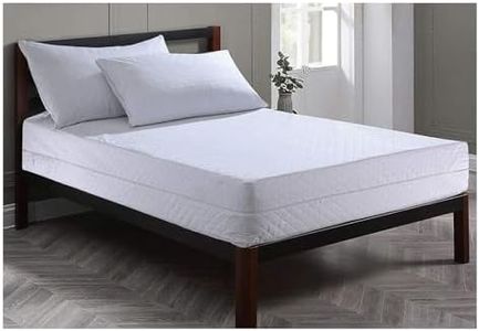 Full Zipped Quilted Mattress Protector Cover, 360° Fully Fitted Encasement, Zipper Closure, Anti Allergy, Breathable, Anti Bed Bug & Dust Mite, Easy Care, Machine Washable (Single)
