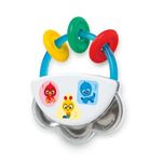 Baby Einstein Tiny Tambourine Musical Toy & Rattle, Take Along, Age 3 Months+