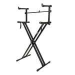 Kadence Heavy-Duty, Double-X, Adjustable Piano Keyboard Stand with Locking Straps (KSTD-DX2 Dual Braced)