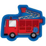 First Responders Fire Truck-Shaped Plates, 7" (Pack of 8) - Unique & Adorable Tableware, Perfect for Kids Parties & Celebrations